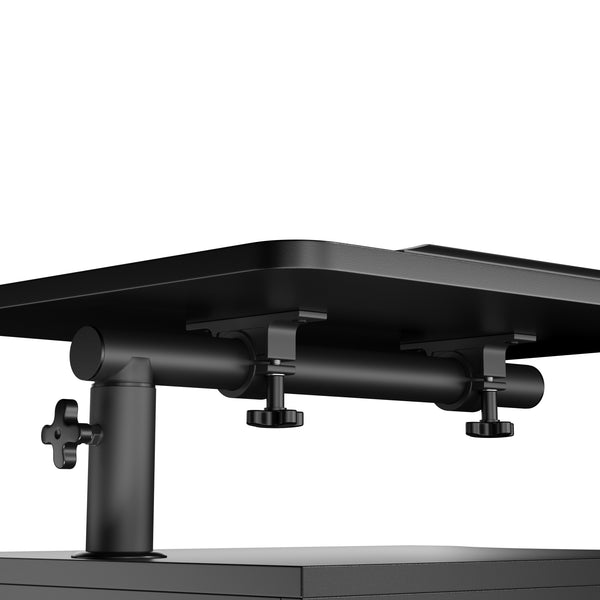 Nachttisch EIRA mit verstellbarer Tischplatte 50 x 90 cm schwarz