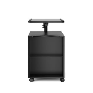 Nachttisch EIRA mit verstellbarer Tischplatte 50 x 90 cm schwarz