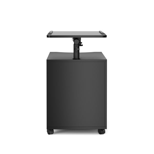 Nachttisch EIRA mit verstellbarer Tischplatte 50 x 90 cm schwarz