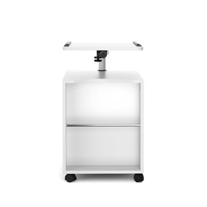 Nachttisch EIRA mit verstellbarer Tischplatte 50 x 90 cm weiss
