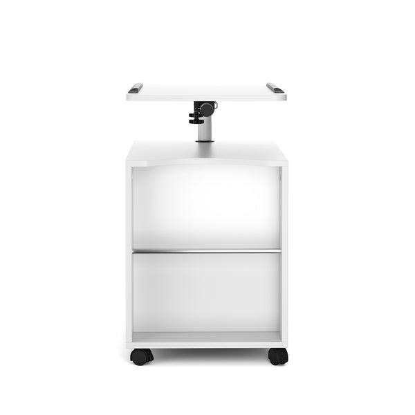 Nachttisch EIRA mit verstellbarer Tischplatte 50 x 90 cm weiss