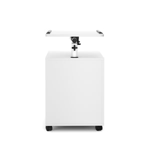 Nachttisch EIRA mit verstellbarer Tischplatte 50 x 90 cm weiss