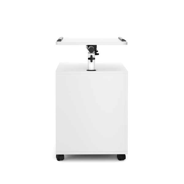 Nachttisch EIRA mit verstellbarer Tischplatte 50 x 90 cm weiss