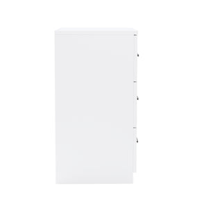 Nachttisch FORTE mit 3 Schubladen weiss