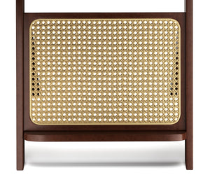 Nachttisch Glas ORVO 45 x 35 x 56 cm braun