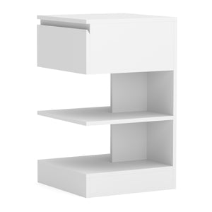 Nachttisch HIVRA mit Schublade 39 x 65 cm weiss