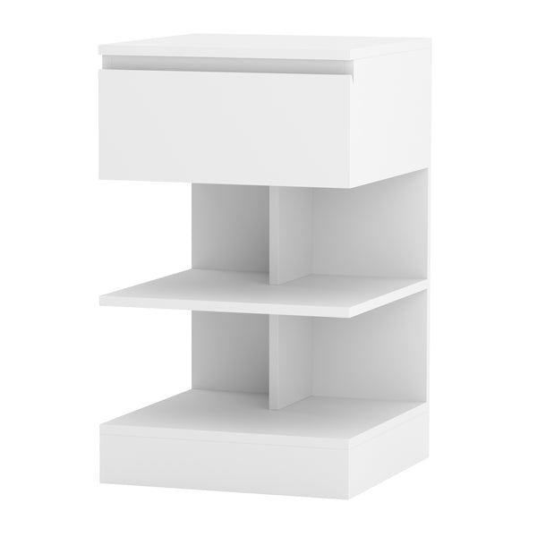 Nachttisch HIVRA mit Schublade 39 x 65 cm weiss