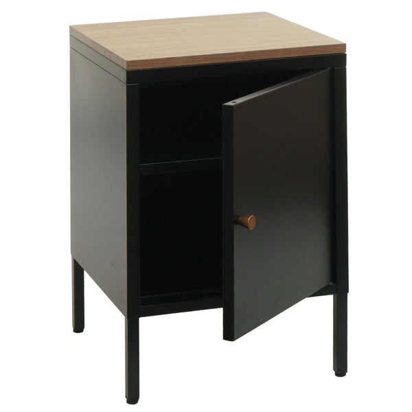 Nachttisch Industrial Stahl JAM-L84 63x40x40cm schwarz