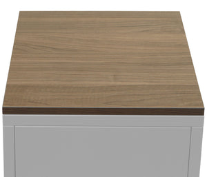 Nachttisch Industrial Stahl JAM-L84 63x40x40cm weiss