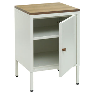 Nachttisch Industrial Stahl JAM-L84 63x40x40cm weiss