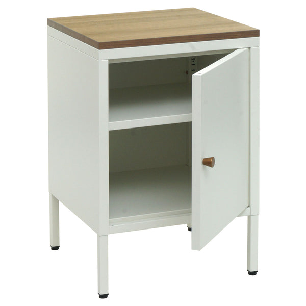 Nachttisch Industrial Stahl JAM-L84 63x40x40cm weiss