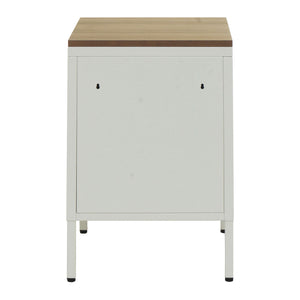 Nachttisch Industrial Stahl JAM-L84 63x40x40cm weiss