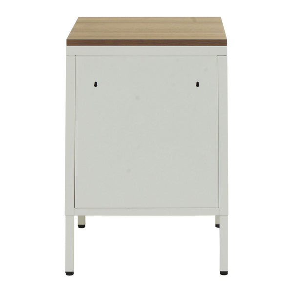 Nachttisch Industrial Stahl JAM-L84 63x40x40cm weiss
