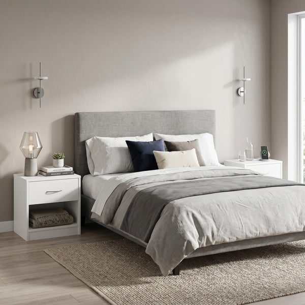 Nachttisch KRUK 39 x 41 cm 2er Set weiss