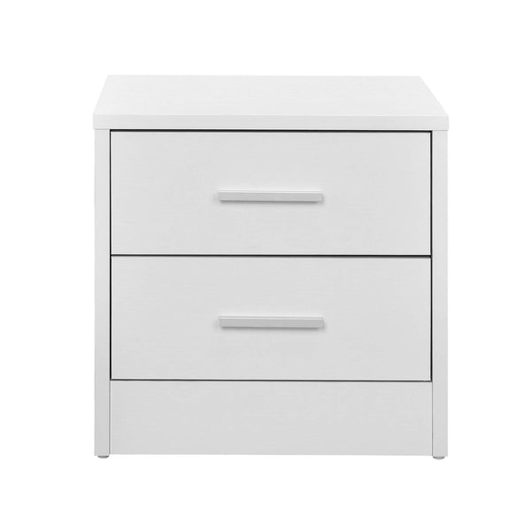 Nachttisch Jette 38x37x34 cm 2 Schubladen Weiss