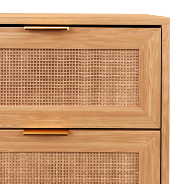 ARNO wooden bedside table with 2 drawers