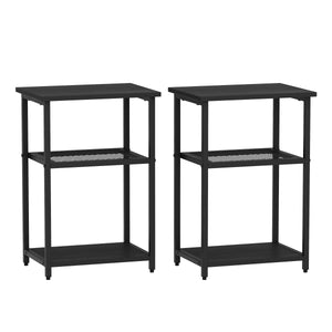 Nachttisch Metall STAN 39 x 59 cm schwarz