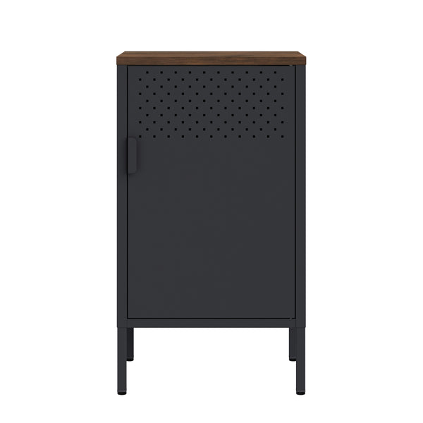 Nachttisch Metall AMET 40 x 76 cm schwarz