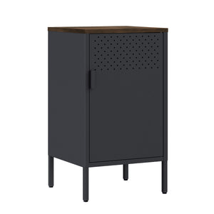 Nachttisch Metall AMET 40 x 76 cm schwarz