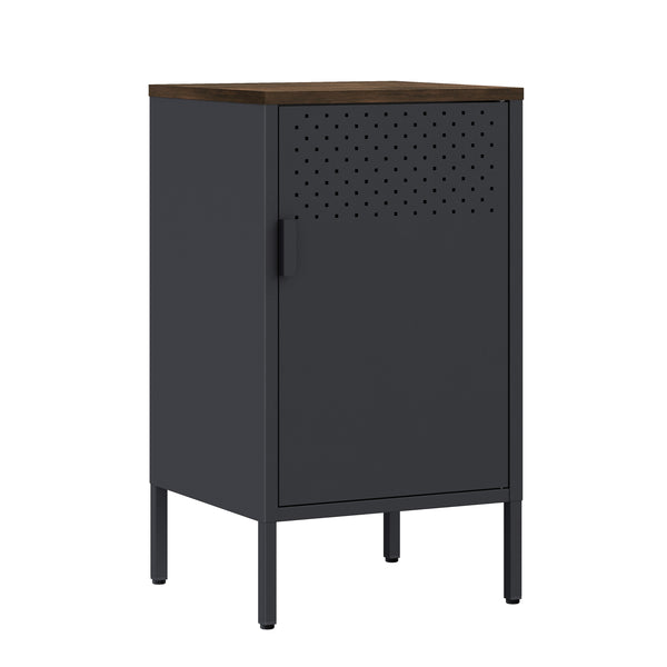 Nachttisch Metall AMET 40 x 76 cm schwarz