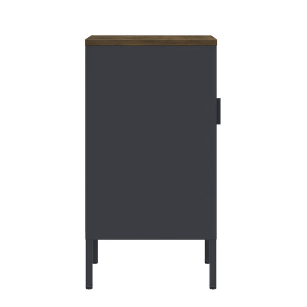 Nachttisch Metall AMET 40 x 76 cm schwarz