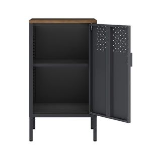 Nachttisch Metall AMET 40 x 76 cm schwarz