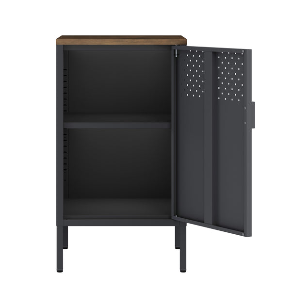 Nachttisch Metall AMET 40 x 76 cm schwarz