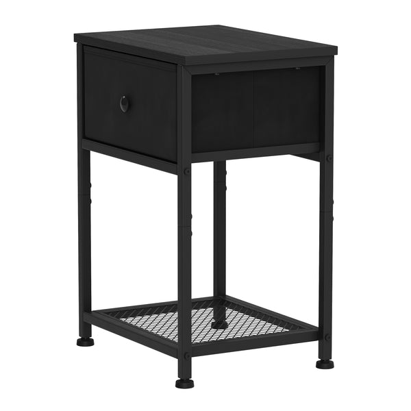 Nachttisch Metall ARCHIE 39 x 55 cm 2er Set schwarz