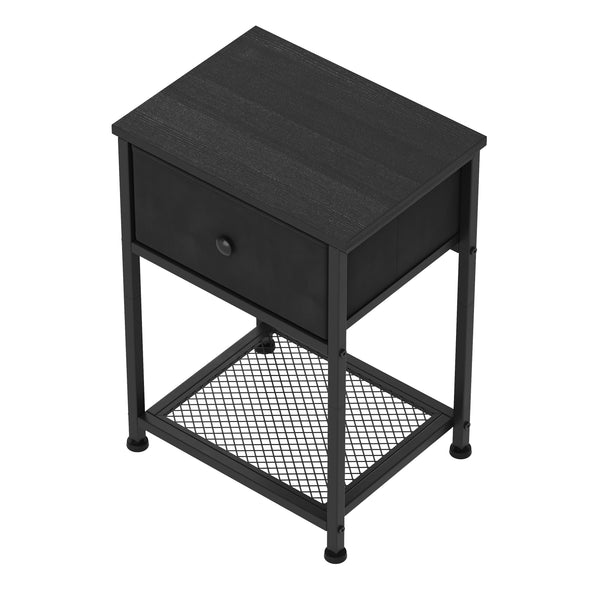 Nachttisch Metall ARCHIE 39 x 55 cm 2er Set schwarz