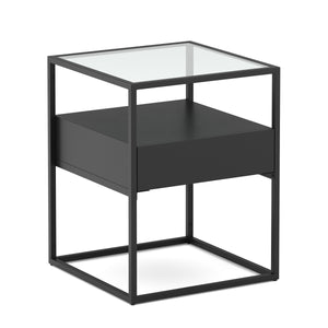 Nachttisch Metall NITE 40 x 51 cm schwarz