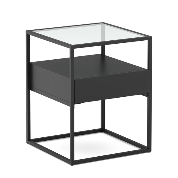 Nachttisch Metall NITE 40 x 51 cm schwarz