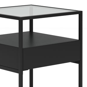 Nachttisch Metall NITE 40 x 51 cm schwarz