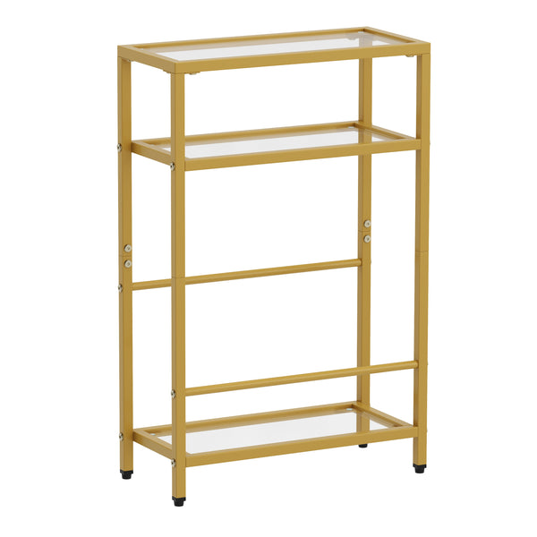 Nachttisch Metall SILVIA 40 x 62 cm 2er Set gold