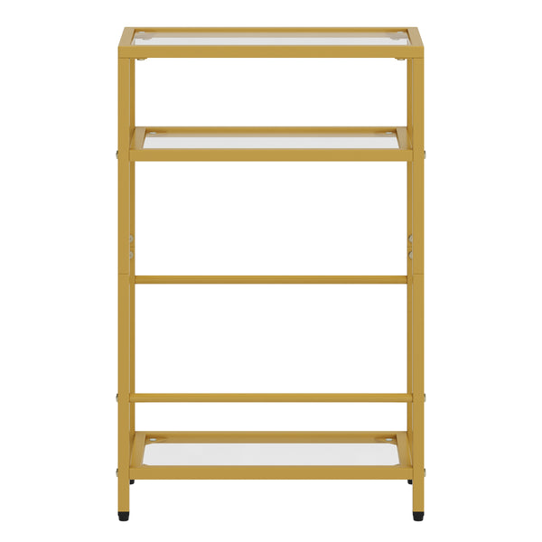 Nachttisch Metall SILVIA 40 x 62 cm 2er Set gold