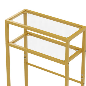 Nachttisch Metall SILVIA 40 x 62 cm 2er Set gold