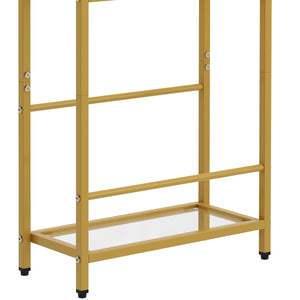 Nachttisch Metall SILVIA 40 x 62 cm 2er Set gold