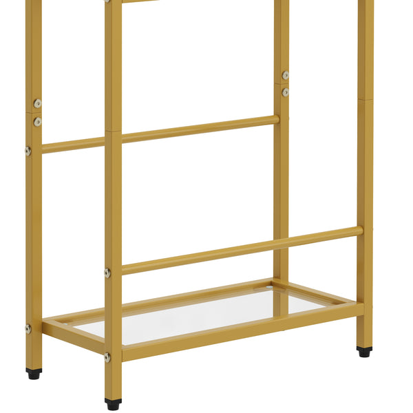 Nachttisch Metall SILVIA 40 x 62 cm 2er Set gold