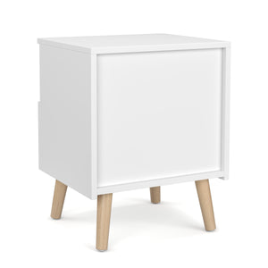 Nachttisch NORDIC 40 x 50 cm 2er Set weiss