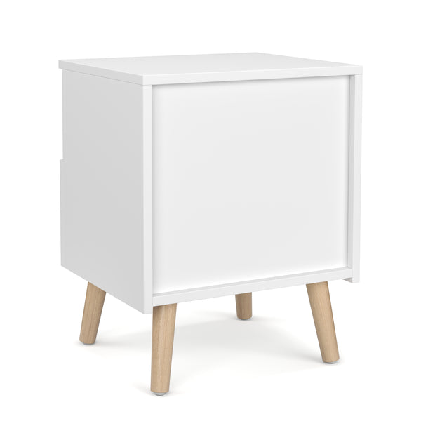 Nachttisch NORDIC 40 x 50 cm 2er Set weiss