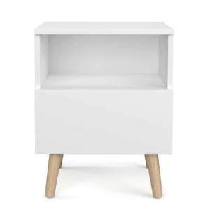 Nachttisch NORDIC 40 x 50 cm 2er Set weiss