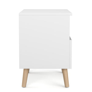 Nachttisch NORDIC 40 x 50 cm 2er Set weiss