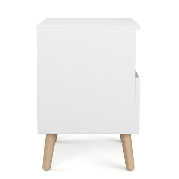 Nachttisch NORDIC 40 x 50 cm 2er Set weiss