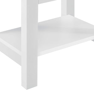 Nachttisch 40 x 29.7 x 41.5 cm Weiss