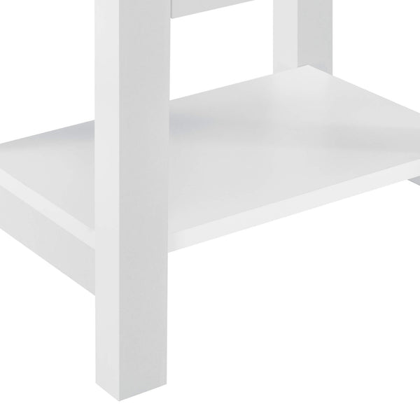 Nachttisch 40 x 29.7 x 41.5 cm Weiss
