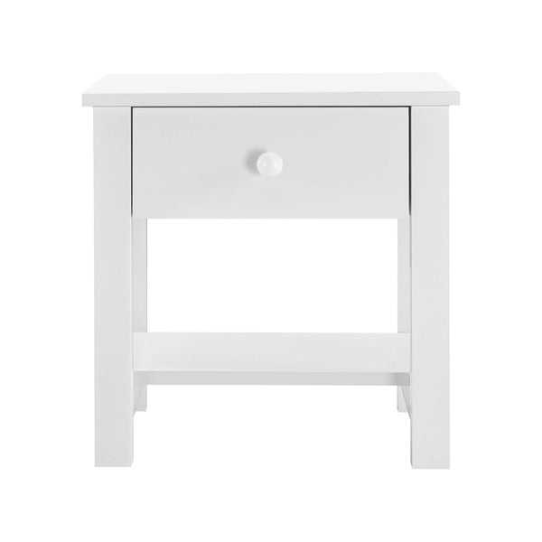 Nachttisch 40 x 29.7 x 41.5 cm Weiss