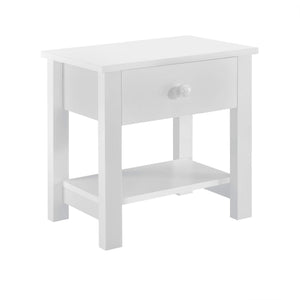 Nachttisch 40 x 29.7 x 41.5 cm Weiss