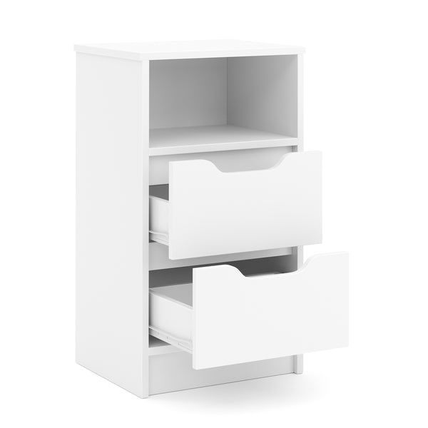 Nachttisch SENA 38 x 67 cm weiss