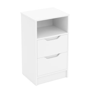 Nachttisch SENA 38 x 67 cm weiss