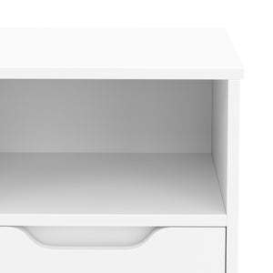 Nachttisch SENA 38 x 67 cm weiss