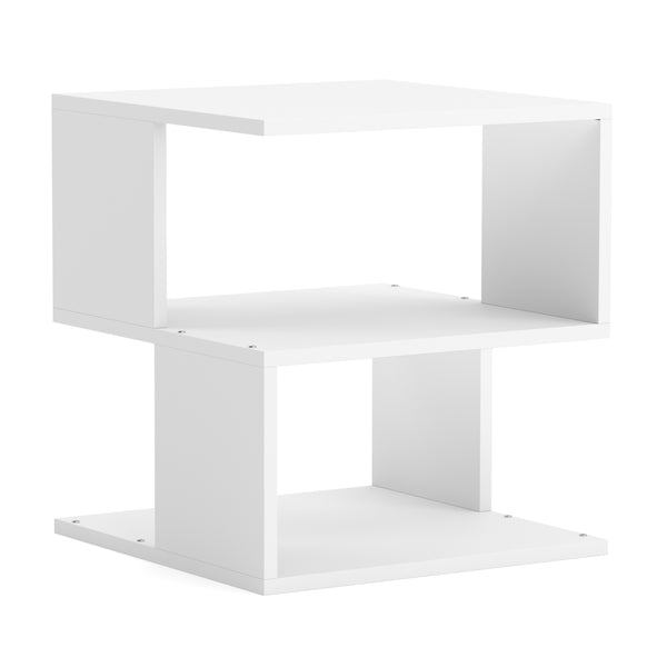 Nachttisch SOVIE 40 x 45 cm 2er Set weiss